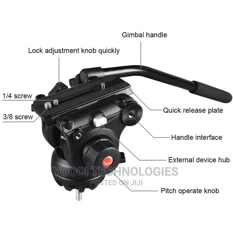 Puluz Heavy Duty Alluminum Tripod For Dslr/ Slr Cameras