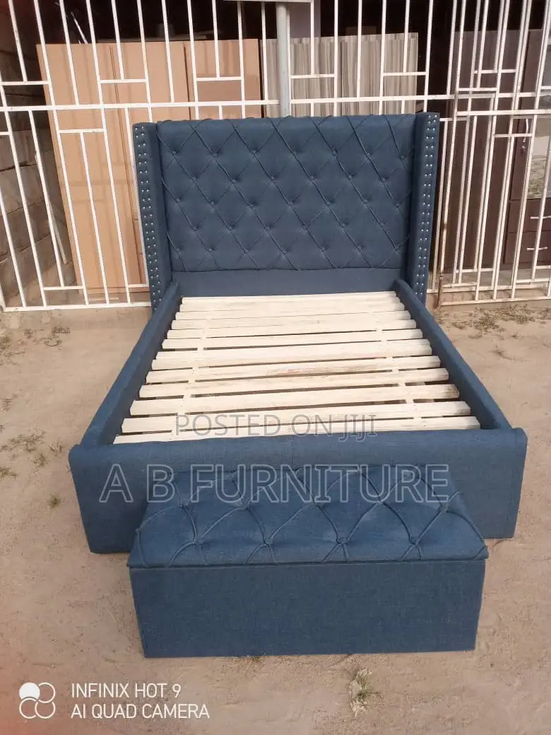 Double Bed With Front Chair