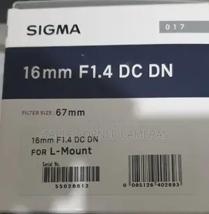 Sigma 16mm F1.4 Dc Contemporary Wide Angle Lens For L Mount
