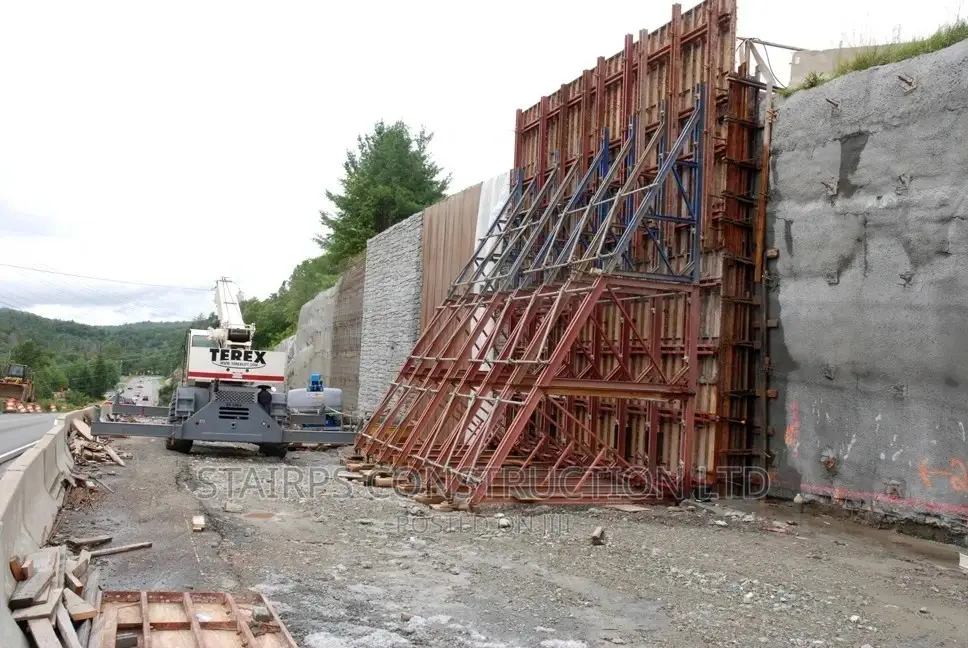 Retaining Wall Materials Available for Rent and Fixing.