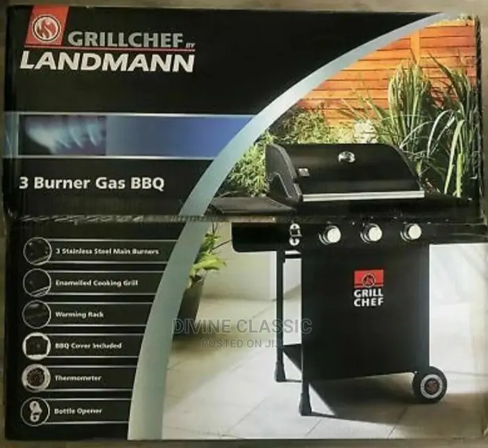 3 Burner Gas Barbecue Grill