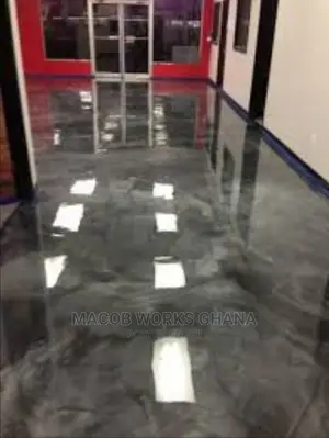 3D Epoxy Installation, Metallic Flooring
