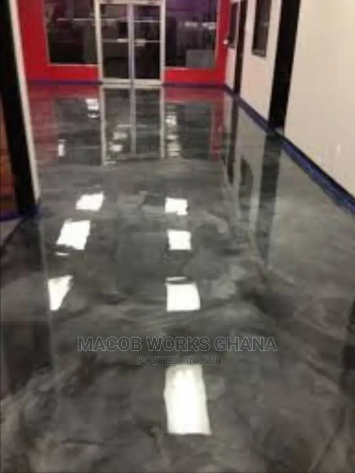 3D Epoxy Installation, Metallic Flooring