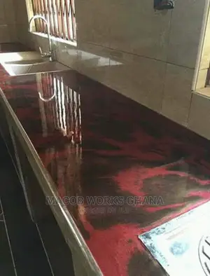 3D Epoxy Installation, Metallic Flooring