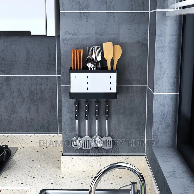 Wall Mounted Kitchen Utensil Holder