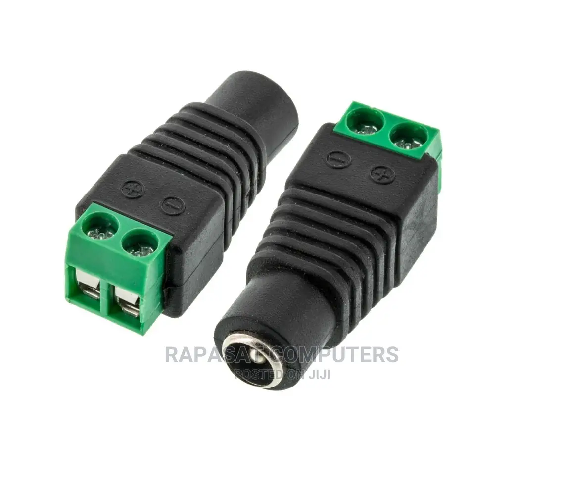 DC Power Jack-Female Connector With 2 Pin Screw Terminal