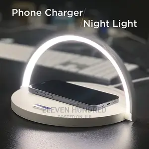 Wireless Charger, With Led Lamp for Samsung,iPhone and All