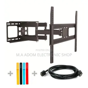 32”-70” Adjustable Full Motion Tv Wall Mount+ Free Hdmi 2m