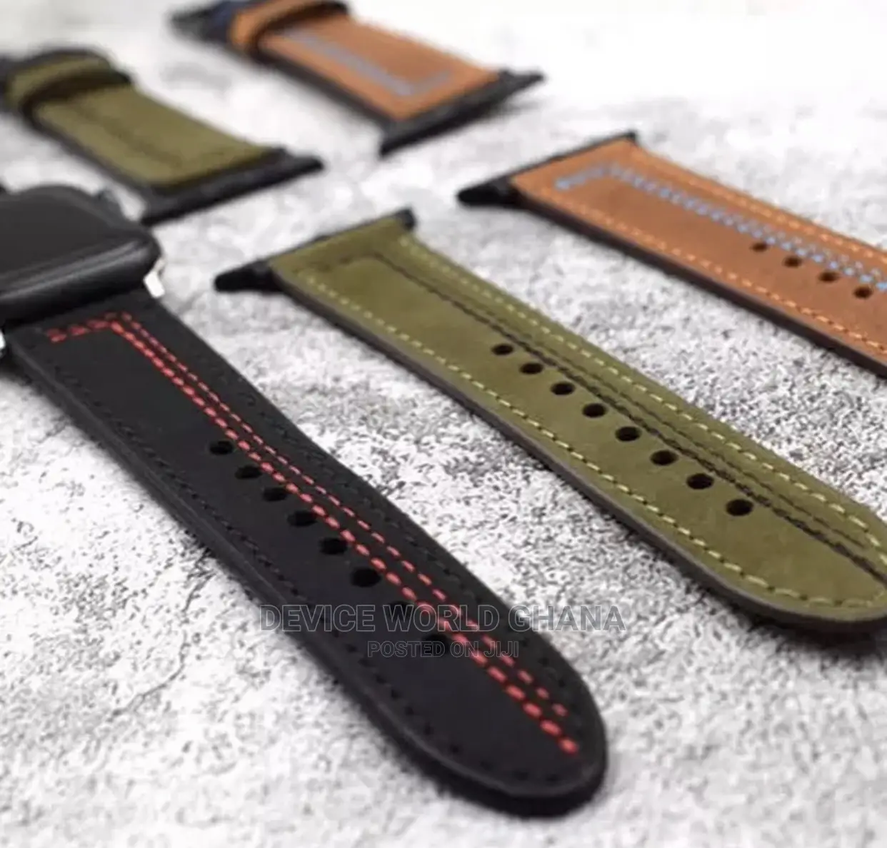 Warrior Leather Strap/Band for Apple Watches. Series 1-11 All Models