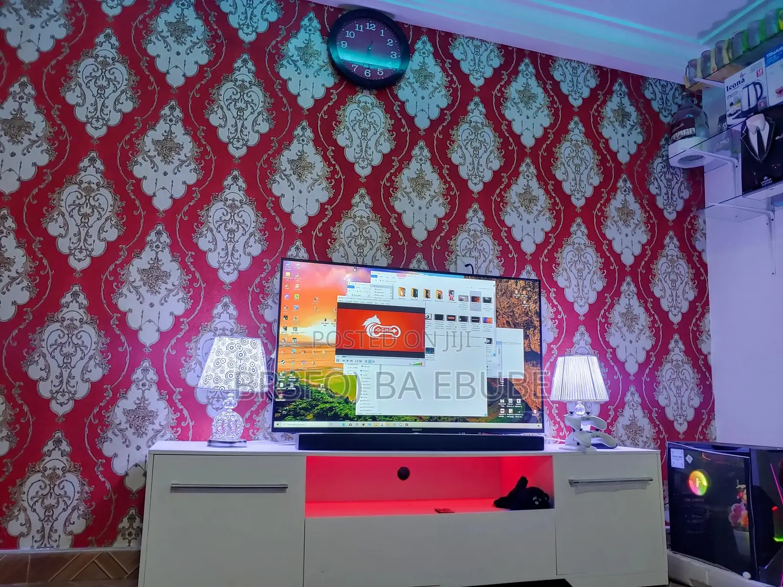 Br3fo) Ba P.O.P Ceiling, Painting, Wallpaper Deco