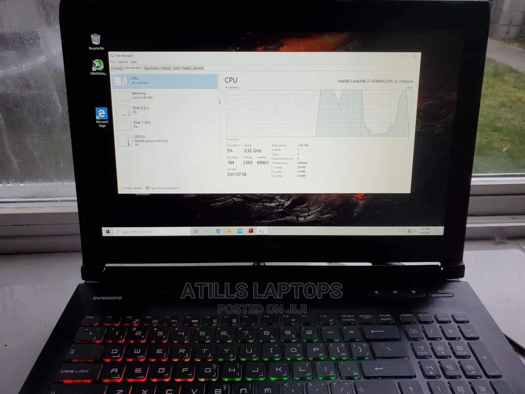 Laptop MSI GT62VR 7RE Dominator Pro 16GB Intel Core I7 HDD 1T