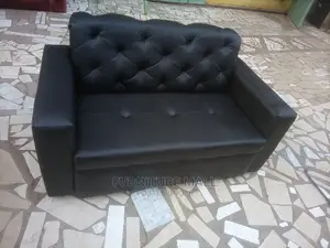 New Black 2in1 Sofa Leather Type. Free Delivery