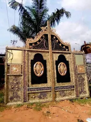 Main Gate Metal Golden