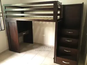 Kids All-in-One Staircase Storage High Loft Single Bed