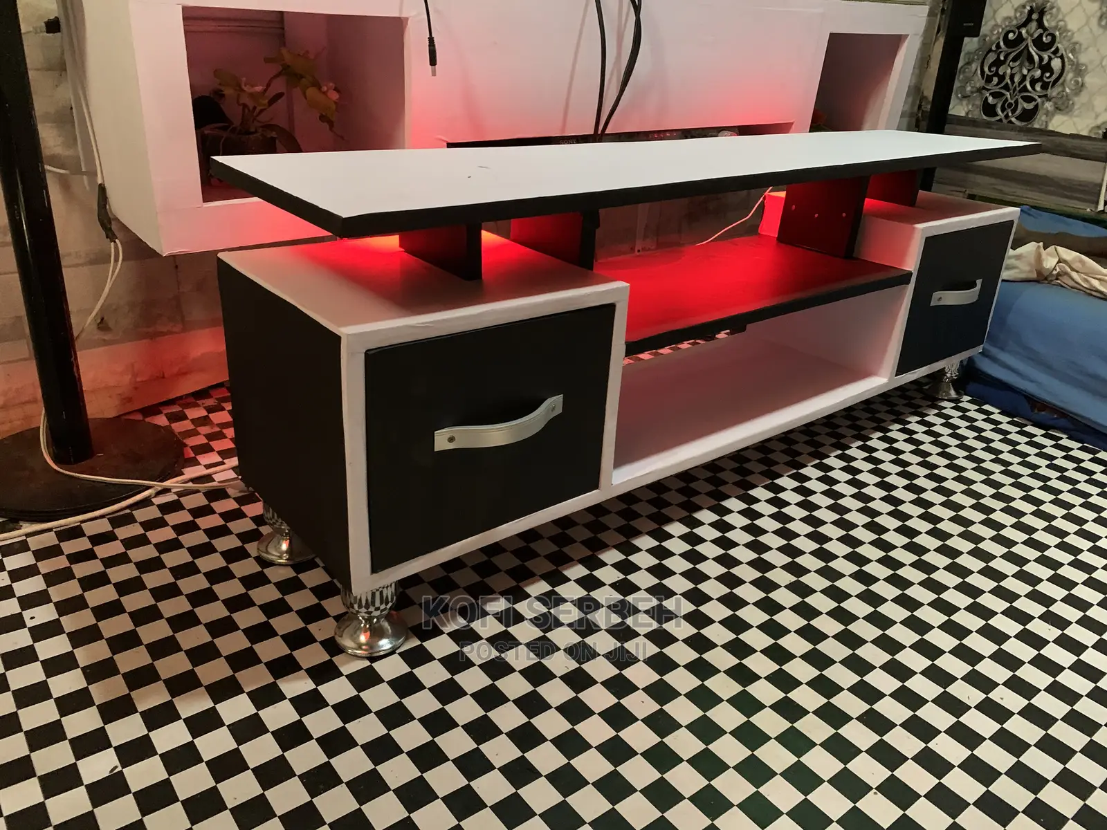 Led Wooden TV Stand