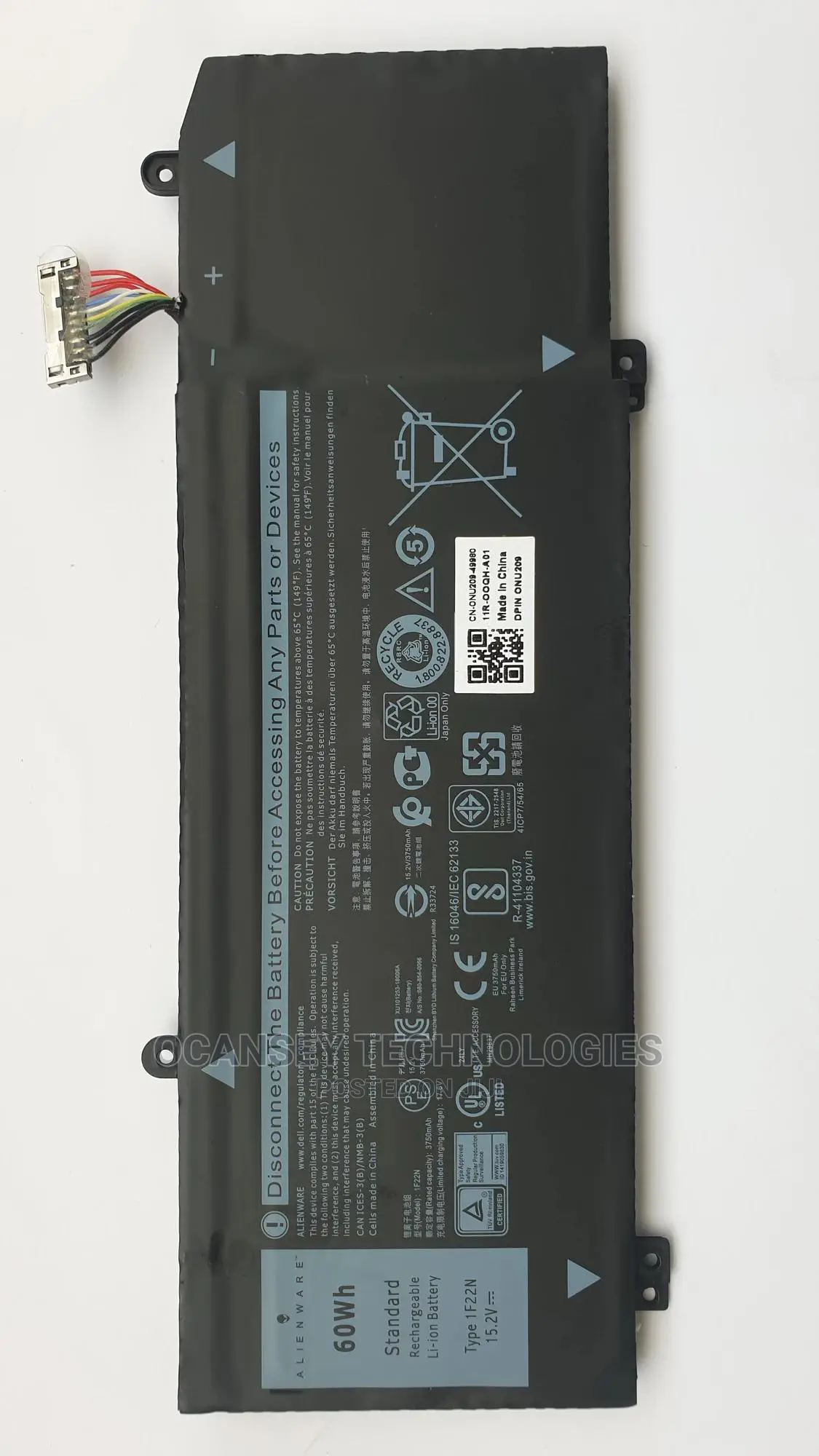 Original Dell 1f22n Laptop Battery for Dell G5 5590 G7 7590