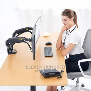 Dual Monitor Desk Mount Stand Full Motion Swivel