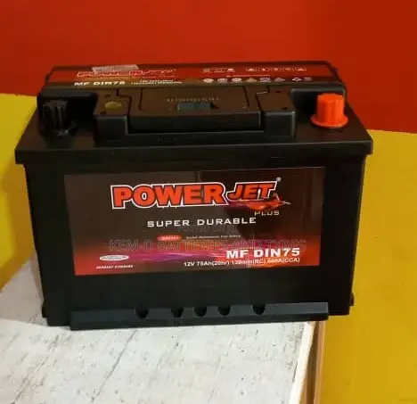 Power Jet 75ah/15 Plates Battery/Free Office Home Delivery