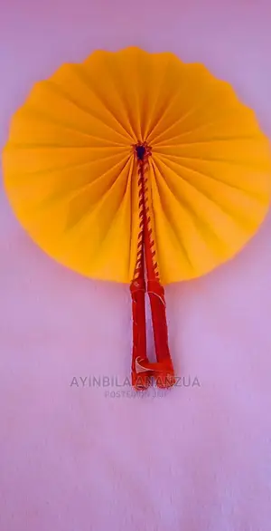 African Print Fabric Hand Fans