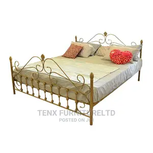 Bed King Size ( Gold) Antique