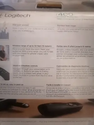 Logitech R400 Wireless Presentation Laser Pointer Remote