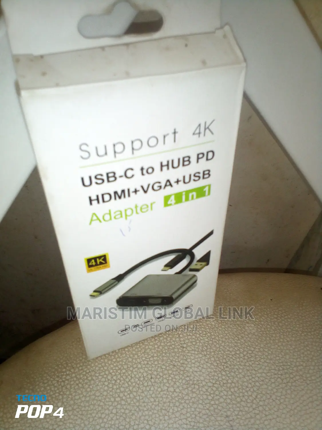 Type C to Hub PD +HDMI+VGA+USB (4 In1)