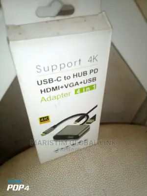 Type C to Hub PD +HDMI+VGA+USB (4 In1)