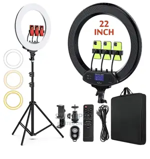 22 Inches Ring Light With Stand, Bag and Remote