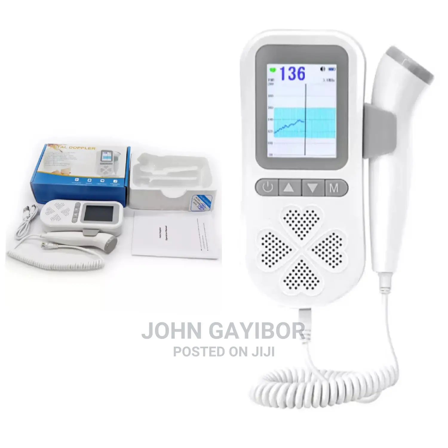 Quality Fetal Doppler/Fetoscope With Warranty+ Free Scan Gel