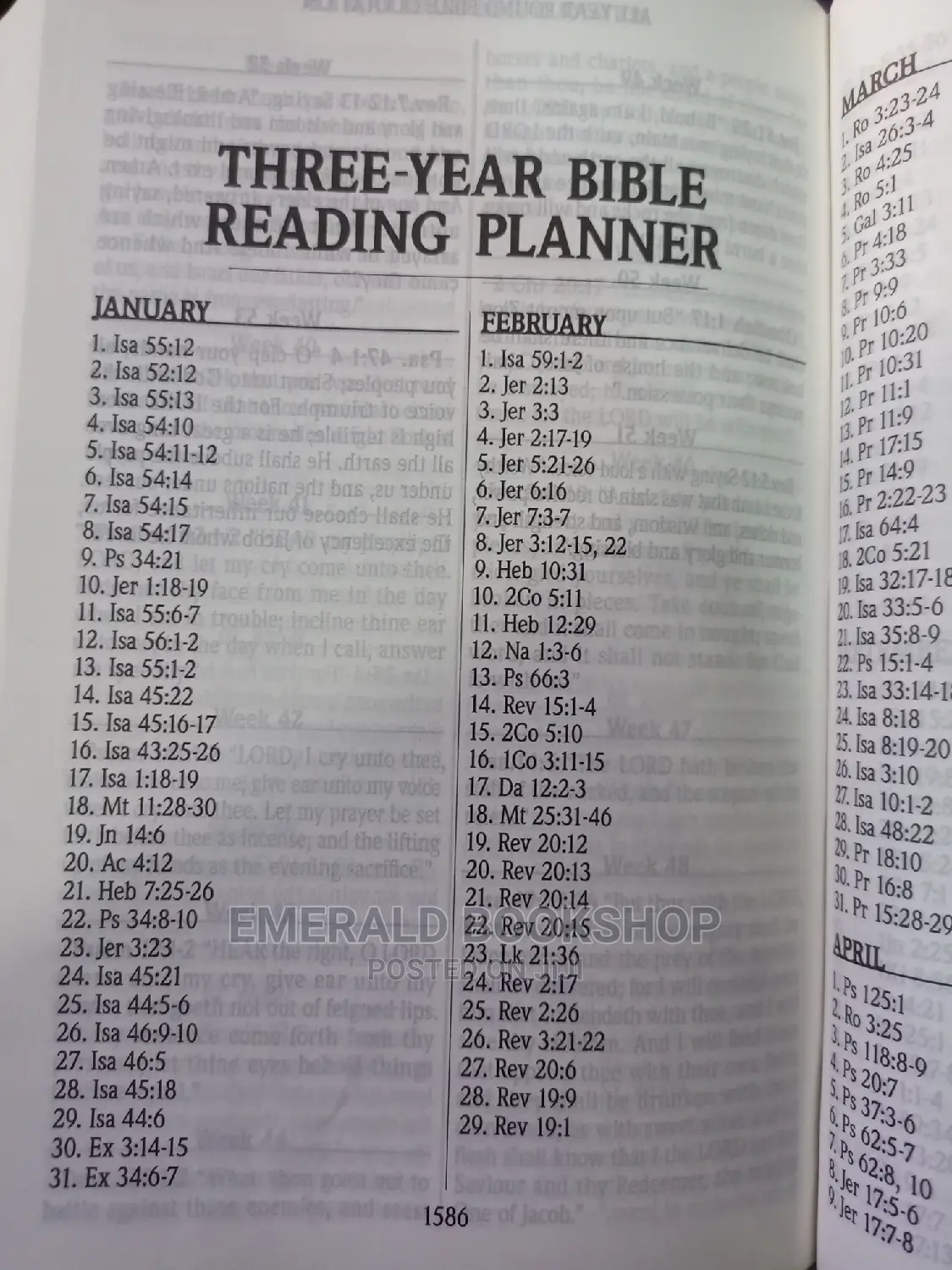 Holy Bible Reading Plan