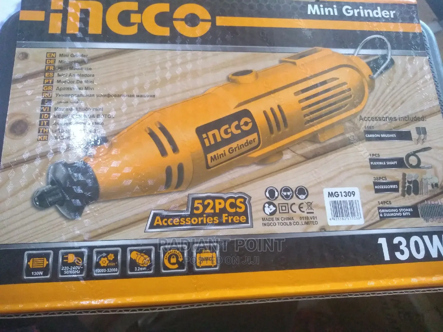 Ingco Mini Grinder 130w Power