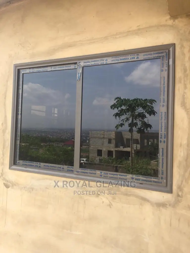 Grey Coating Italian Sliding Windows Well Installed