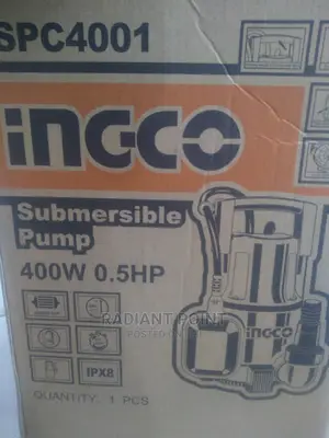 0.5hp Submersible Water Pump Ingco