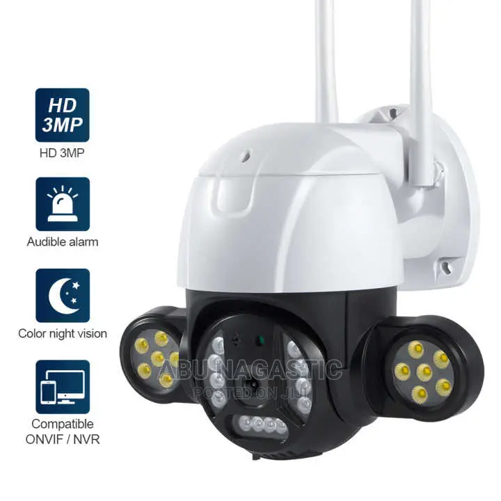 PTZ Wifi 3MP Outdoor Security Camera