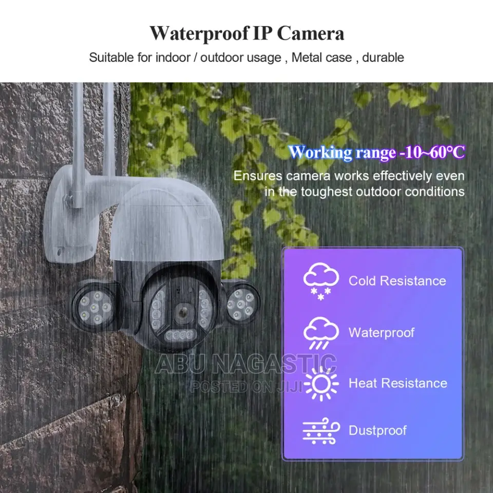PTZ Wifi 3MP Outdoor Security Camera