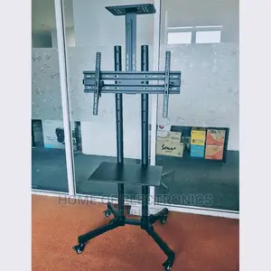 Affordable TV Stand With Wheels + DVD Glass(32-70 Inches)