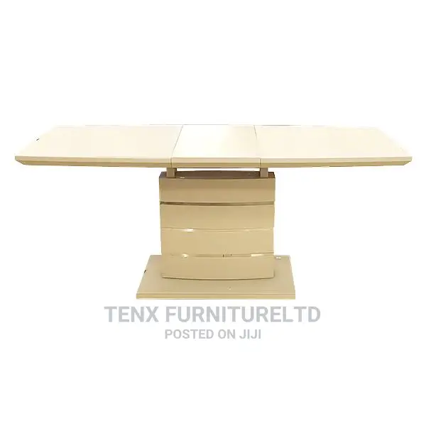 Dining Table With Extender and Glass Top