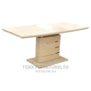 Dining Table With Extender and Glass Top
