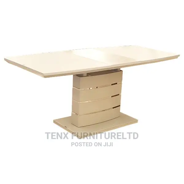 Dining Table With Extender and Glass Top
