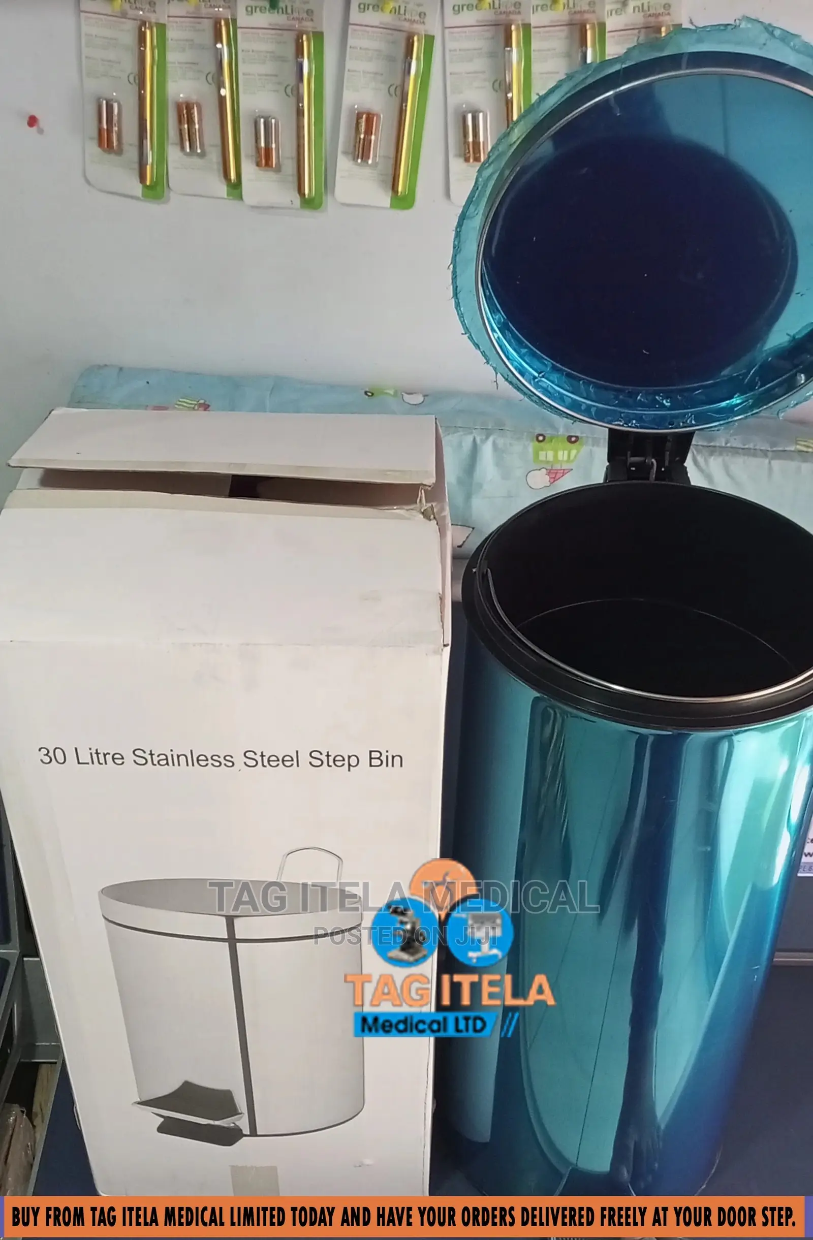Pedal Dustbin (30ltrs Stainless Steel)