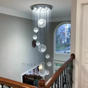 Chandelier Sprial Crystal Pendant Xavier