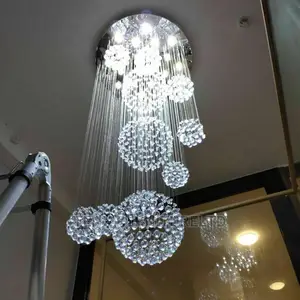 Modern Luxury Sprial Crystal Pendant