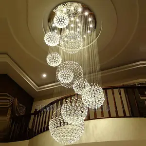 Chandelier Sprial Crystal Pendant Modern
