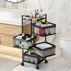 Trolley With Rotating Shelves