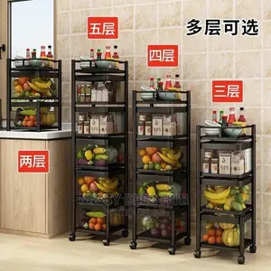 Trolley With Rotating Shelves