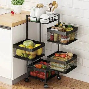 Trolley With Rotating Shelves