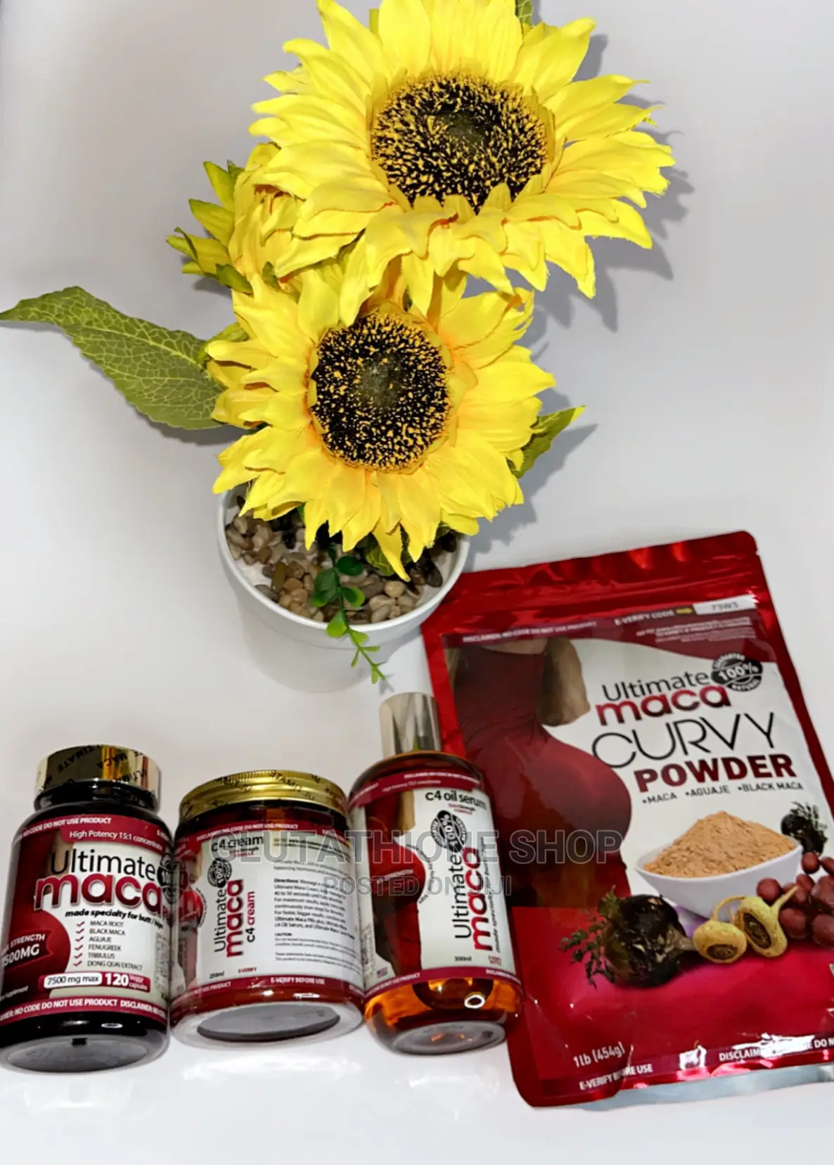 Ultimate Maca Pills, C4 Cream, C4 Serum Oil Set