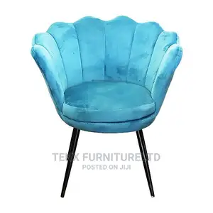 Chair Velvet Fabric Blue