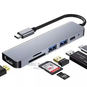 6in1 Type C Multiport Power Adapter