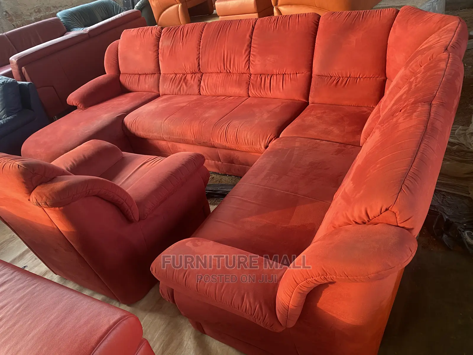 Classic 8 Seater or N-Shaped Sofa With Single. Free Delv